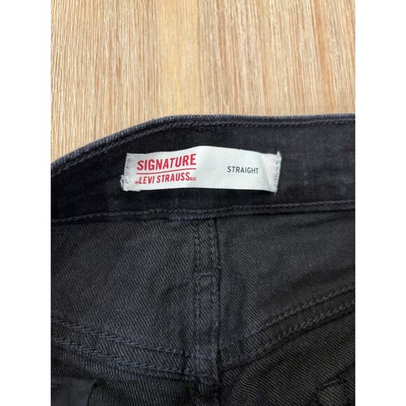 Levi Jeans Black Straight Leg - Mens Size 32W 30L - Picture 3 of 6